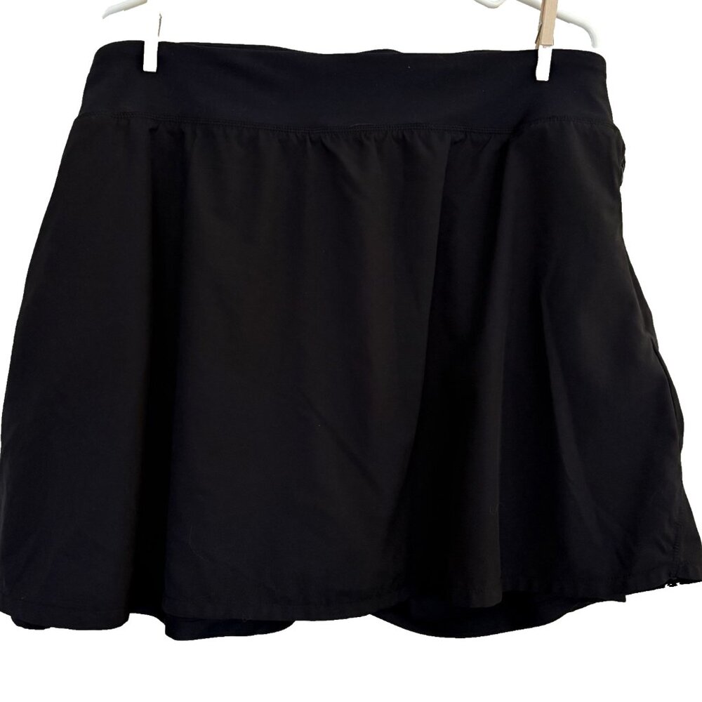 Never Not Hustling Women Flat Front Skort Size 3X Pocket Tennis Golf Pickleball‎